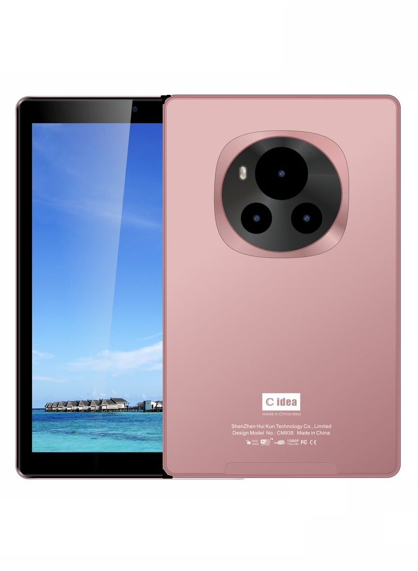 9-Inch Smart Tablet IPS Screen 5G LTE Single SIM WiFi, 8GB RAM 512GB ROM Kids Tab Zoom TikTok Supported Android 13 Slim Tablet PC Pink