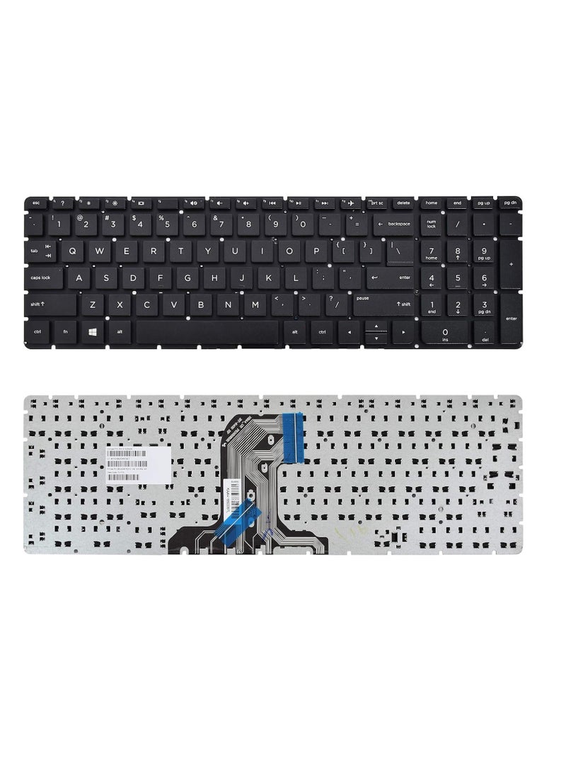 Generic Replacement Keyboard Compatible with HP 15-AC 15-AF 15-AY 15-BA 15-BG 15-BN 17-X 17-Y 250 G4 255 G4 256 G4 250 G5 255 G5 Black  - Image 1