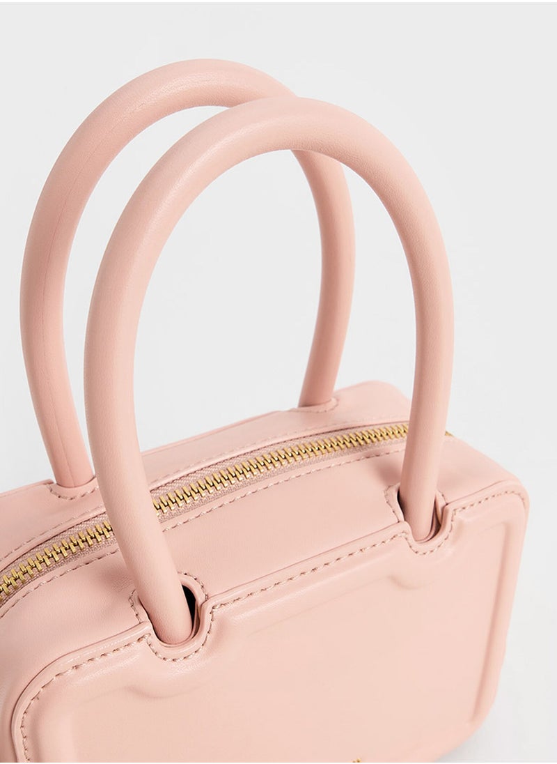 Charles & Keith Charles & Keith Perline Extended Top Handle Bag  - Image 4