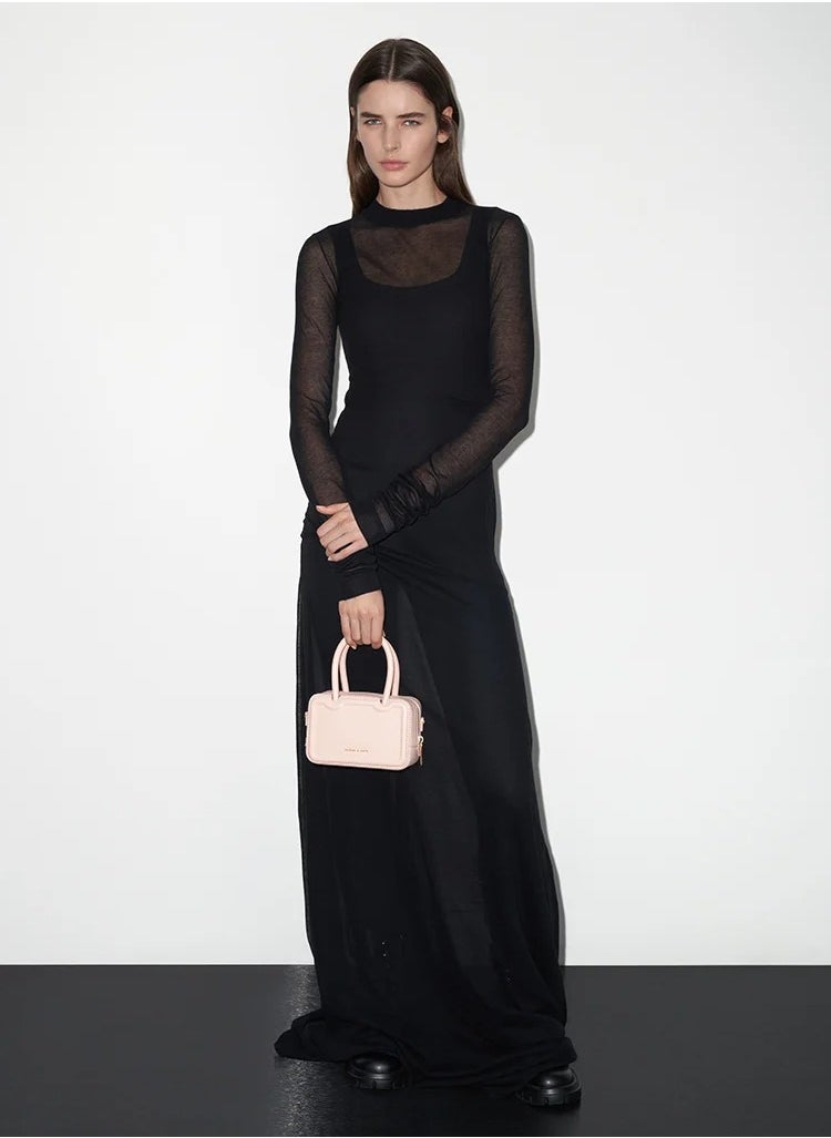 Charles & Keith Perline Extended Top Handle Bag