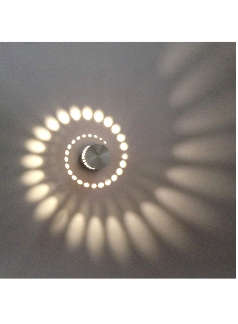 3 واط LED ضوء جداري داخلي من الألمنيوم بتصميم حديث لمصباح الجدار لغرفة الأطفال، غرفة المعيشة، الحمام، غرفة النوم، الممر، إضاءة جدارية باللون الأبيض الدافئ - Image 1