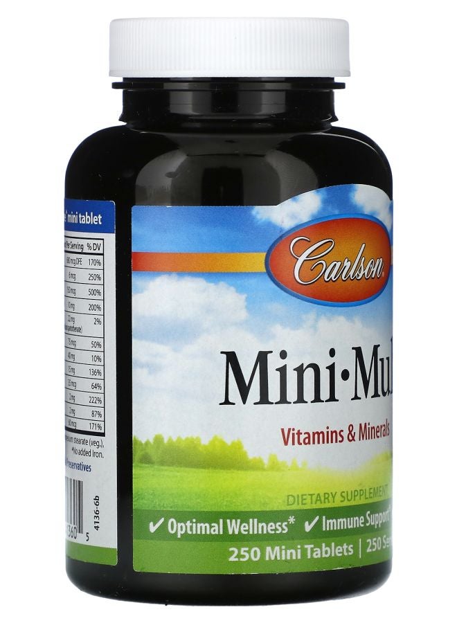 Carlson Mini Multi 250 Mini Tablets - Image 2