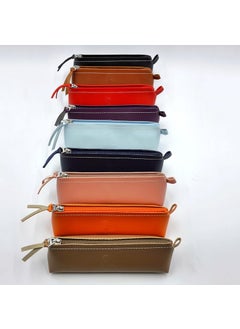 Südor Mona Lisa Soft Leather Stylish Triangle Pen Holder Orange  - Image 2