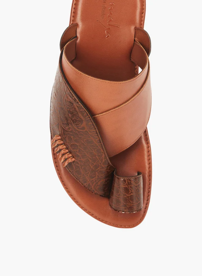 Al Waha Men's Arabic Sandals with Toe Loop - Ramadan Collection
