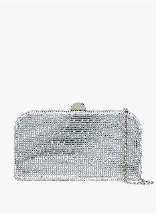 Women Studded Clutch with Chain Strap and Flap Closure Ramadan Collection - pzsku/ZB4CEA7DA1F0245C24735Z/45/_/1738075534/2e960336-5177-4d45-8851-fd9430f270ce