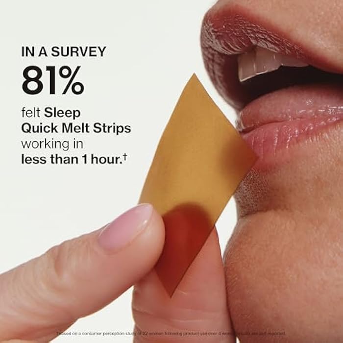 Love Wellness Sleep* Quick Melt Strips - Fast-Dissolving Sleep Support with Melatonin and Calming Botanicals - Promotes Restful Sleep* - No Water Needed - Vegan and Sugar-Free - 32 Strips - Image 4