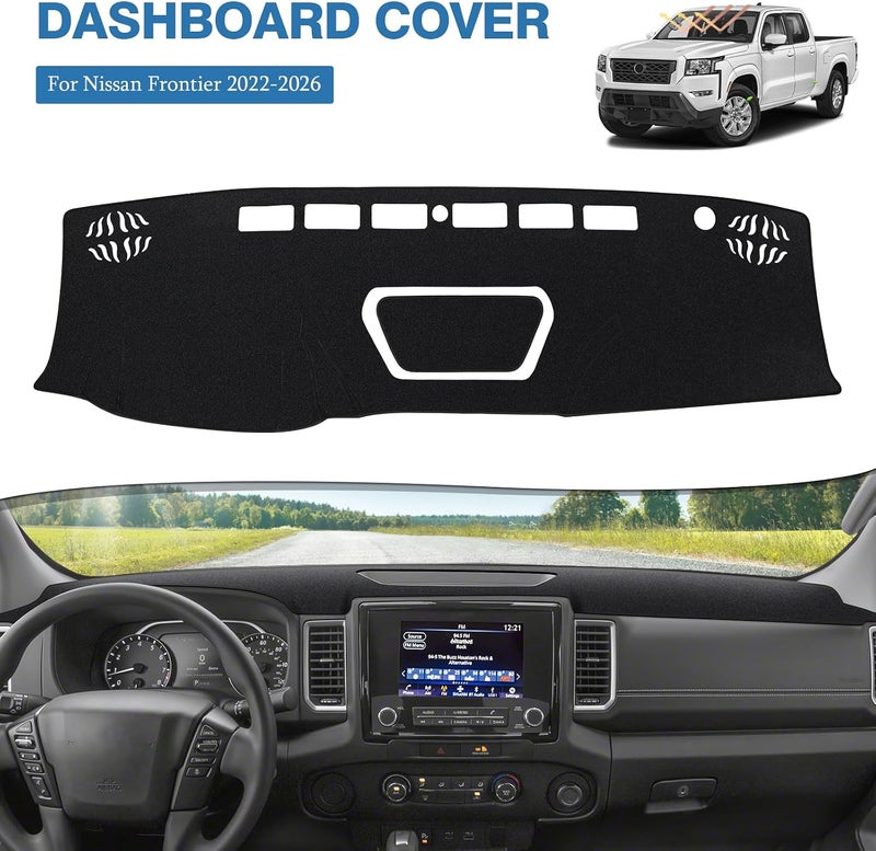 FIILINES Integrated practical design Dash Cover for Nissan Frontier 2022-2025, Dashboard Mat Frontier Accessories Dashboard Cover Sunshade Nonslip Mesh Protector Global assorted color picks - Image 2