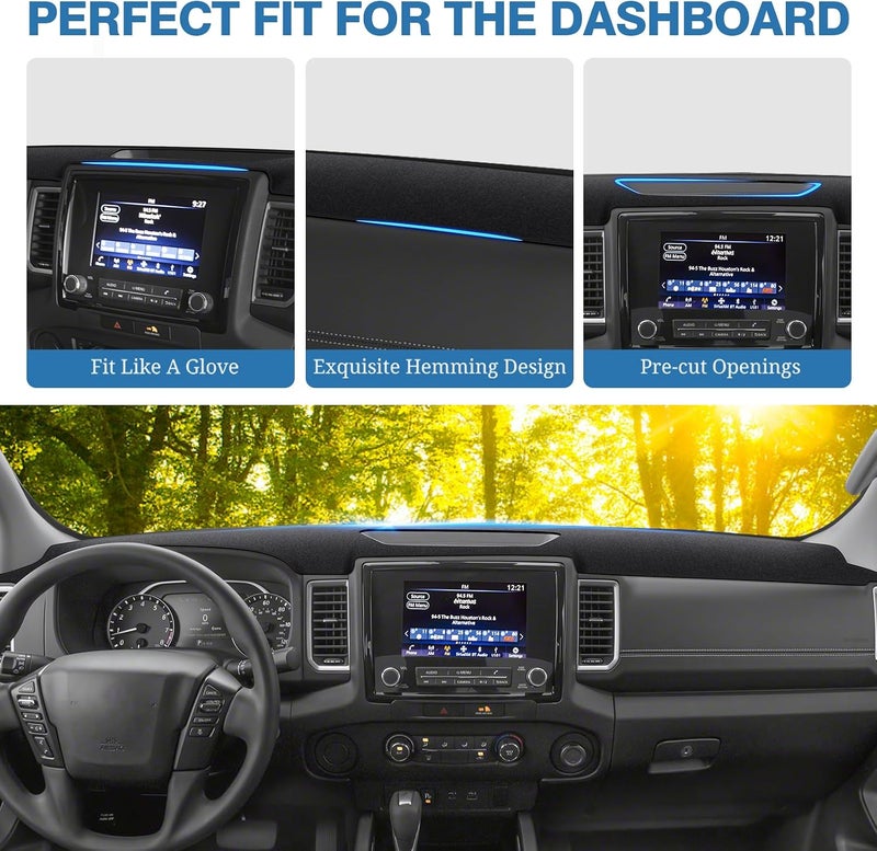 FIILINES Integrated practical design Dash Cover for Nissan Frontier 2022-2025, Dashboard Mat Frontier Accessories Dashboard Cover Sunshade Nonslip Mesh Protector Global assorted color picks - Image 4