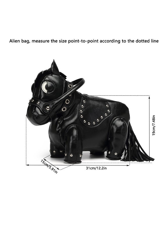 Ciara Sweet and cool, hot girl style, personalized and creative, pony-shaped bag, messenger bag, niche design - Image 4
