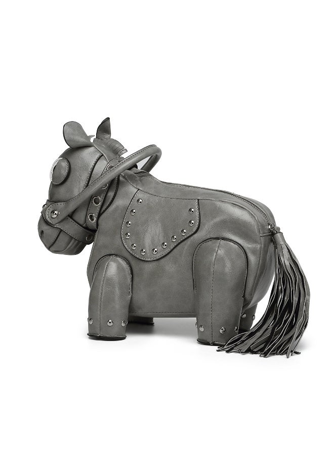 Ciara Sweet and cool, hot girl style, personalized and creative, pony-shaped bag, messenger bag, niche design - Image 3