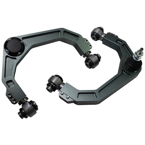 BST BSSP 2PCS f-150 Upgraded Aluminum Forged Front Upper Control Arms for 2-4 Lift Kit Compatible with 2004-2022 Ford F150 Suspension Leveling Lift FUCA W/Adjustable Ball Joints Rod End Bearing Bushing Gray - Image 1