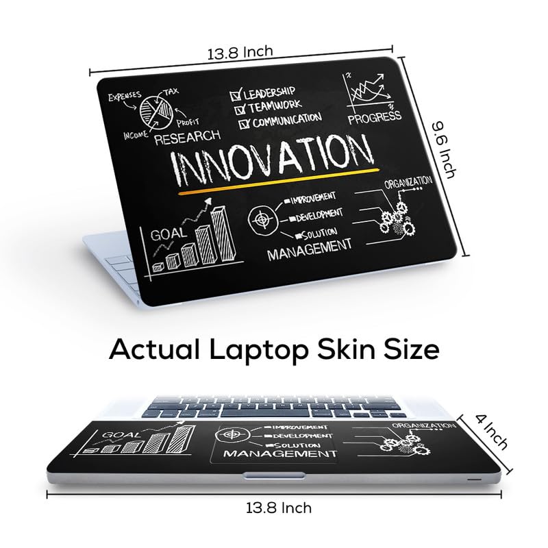 Galaxsia Innovation Top+Wrist Pad Vinyl Laptop Skin/Sticker/Cover for 14 Inches Laptops Laminated-Removable-HD Quality Compatible for Asus (13.8x9.6 Inches) - Image 4