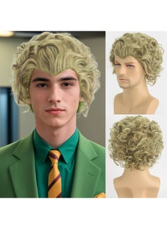 NIBEMINENT Men's Fluffy Medium-Length Curly Wig  - Image 2