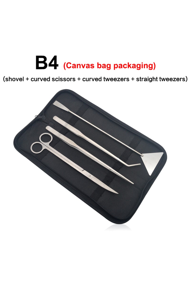 erorex B4 Aquarium Cleaning Tools Set Wave Scissors Tweezers Aquatic Plant Grass Trimming Stainless Fish Ta