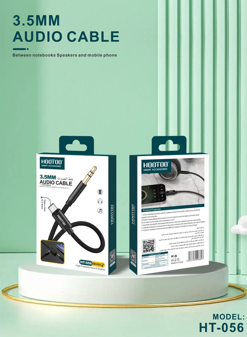 هوتو سلك مسجل تايب سي الى Aux اصلي، كيبل توصيل الجوال بمسجل السيارة قوي مصنوع من القماش، نقل واضح لصوت توصيل الجوال بمسجل السيارة قوي مصنوع من القماش، نقل واضح لصوت كيبل مسجل كيبل اوكس كابل صوت كيبل صوت لتايب سي كابل سماعه تايب سي وصلة بمنفذ سماعه لمنفذ تايب سي كابل سماعه الراس للهاتف كيبل سماعه كابل سماعات كيبل سماعة سلك اوكس سلك سماعه سلك سماعة سوني سلك سماعه طويل سلك سماعه قيمنق - Image 5