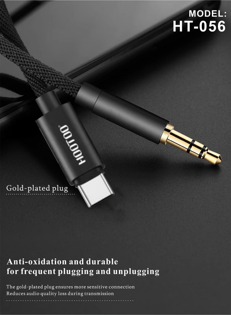 هوتو سلك مسجل تايب سي الى Aux اصلي، كيبل توصيل الجوال بمسجل السيارة قوي مصنوع من القماش، نقل واضح لصوت توصيل الجوال بمسجل السيارة قوي مصنوع من القماش، نقل واضح لصوت كيبل مسجل كيبل اوكس كابل صوت كيبل صوت لتايب سي كابل سماعه تايب سي وصلة بمنفذ سماعه لمنفذ تايب سي كابل سماعه الراس للهاتف كيبل سماعه كابل سماعات كيبل سماعة سلك اوكس سلك سماعه سلك سماعة سوني سلك سماعه طويل سلك سماعه قيمنق - Image 2