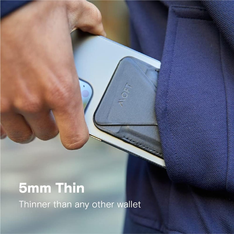 MOFT Cell Phone Stand with 2 Viewing Angles for Andriod, iPhone and All Smartphones, Repositionable, Residue-Free 3-in-1 Adhesive Wallet Stand - Image 3