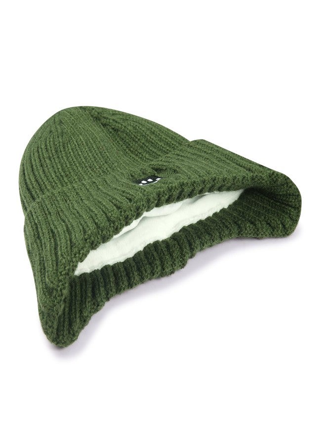 MaxNova Winter Knit Baby Hat 3-8 Years Amy Green - Image 4