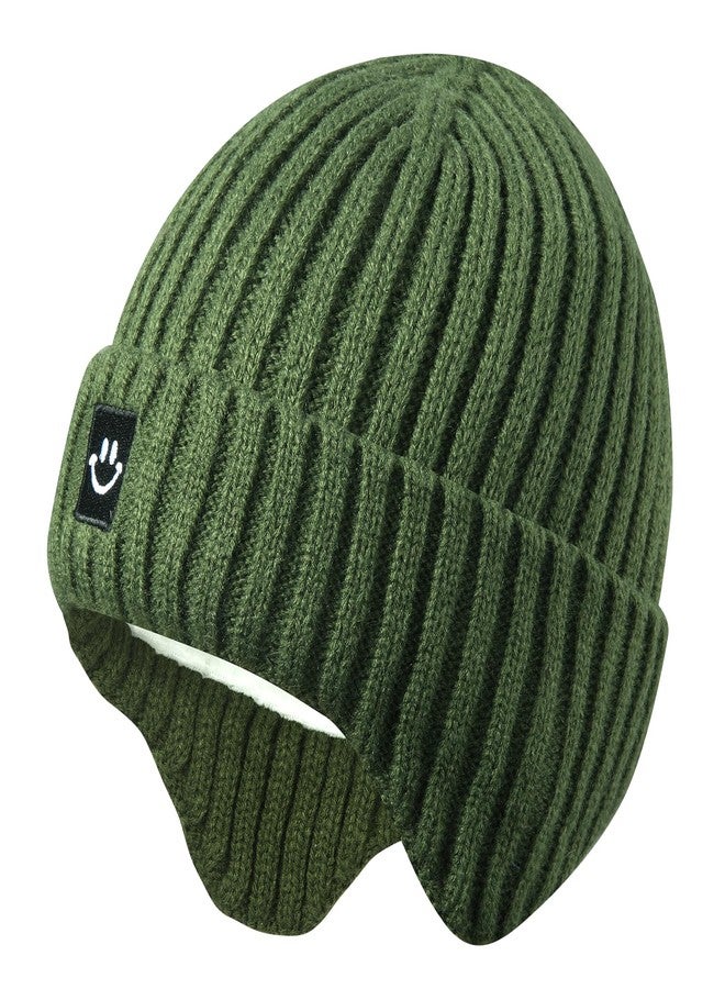MaxNova Winter Knit Baby Hat 3-8 Years Amy Green - Image 1