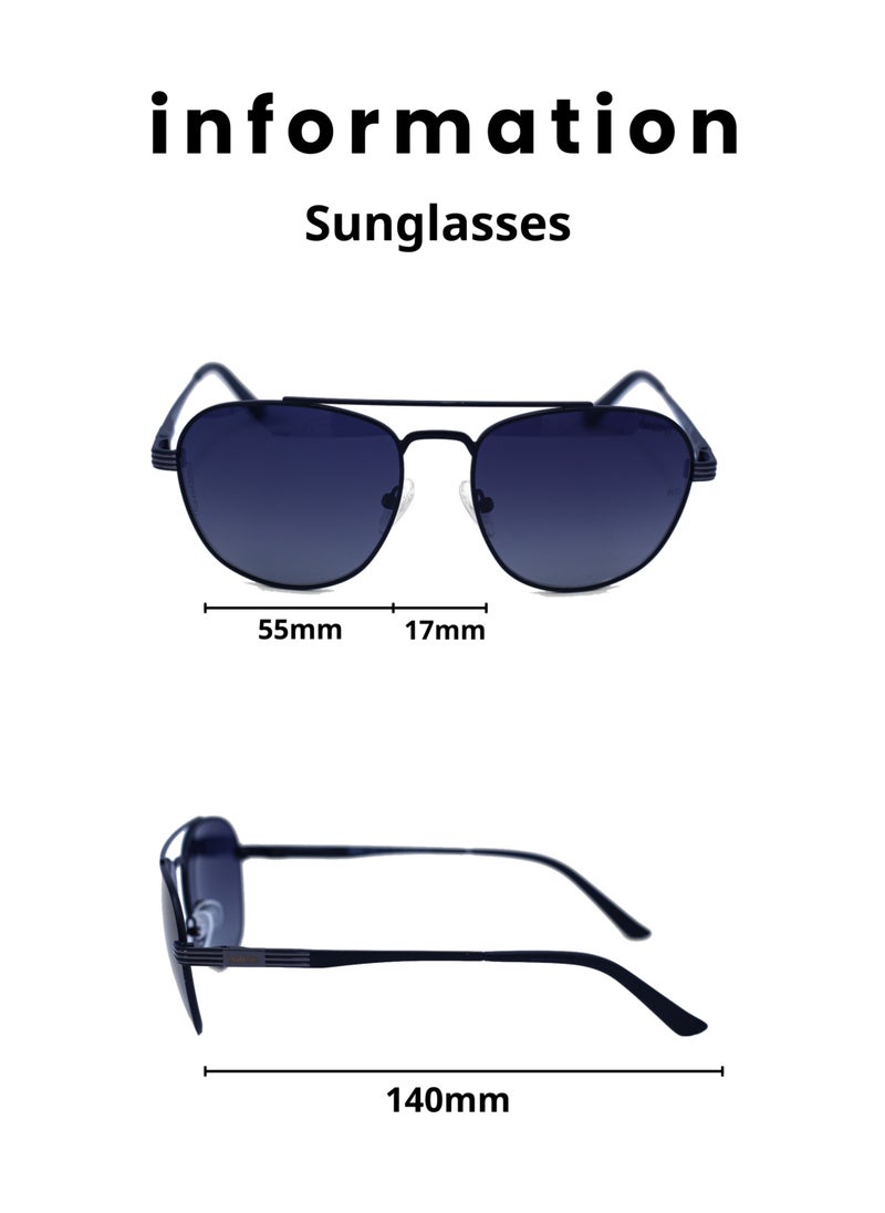 Baleno "Aviator Sunglasses with Polarized UV Protection Lenses – Lightweight, Durable Metal Frame for Men & Women, Perfect for Driving, Travel, and Outdoor Activities"  - Image 5