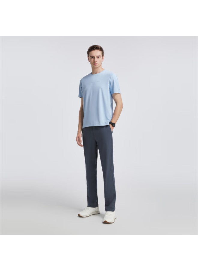 Youngor [elastic Cool-feel] New Summer Men's Straight-leg Thin Pants, Gray Vcjd320123cwa, 175/80a - Image 1