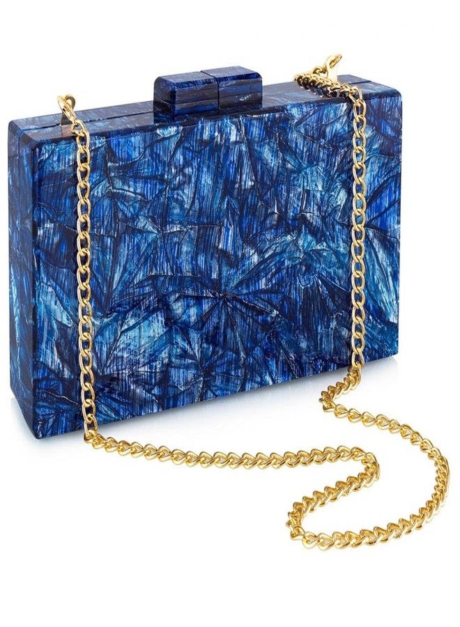 Gets Acrylic Clutch Purses for Women with Marbling Purses and Handbags Elegant Banquet Evening Crossbody Bag - Image 1