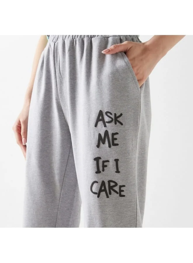 SP Characters Garfield Print Joggers with Elasticated Waistband and Pockets