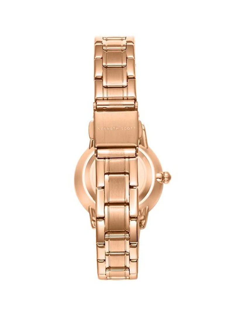 Kenneth Scott Blue Kenneth Scott Women's 6T28 Movement Watch, Analog Display and Stainless Steel Strap - K23538-RBKML, Rose Gold for Women | Best Price UAE