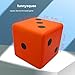 funnysquee 315 Inches Foam Dice Toy A FunFilled Kawaii Dices Educational Toy for Kid Board Game and Learning Sessions Fortunate Orange - Image 4