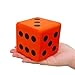funnysquee 315 Inches Foam Dice Toy A FunFilled Kawaii Dices Educational Toy for Kid Board Game and Learning Sessions Fortunate Orange - Image 2