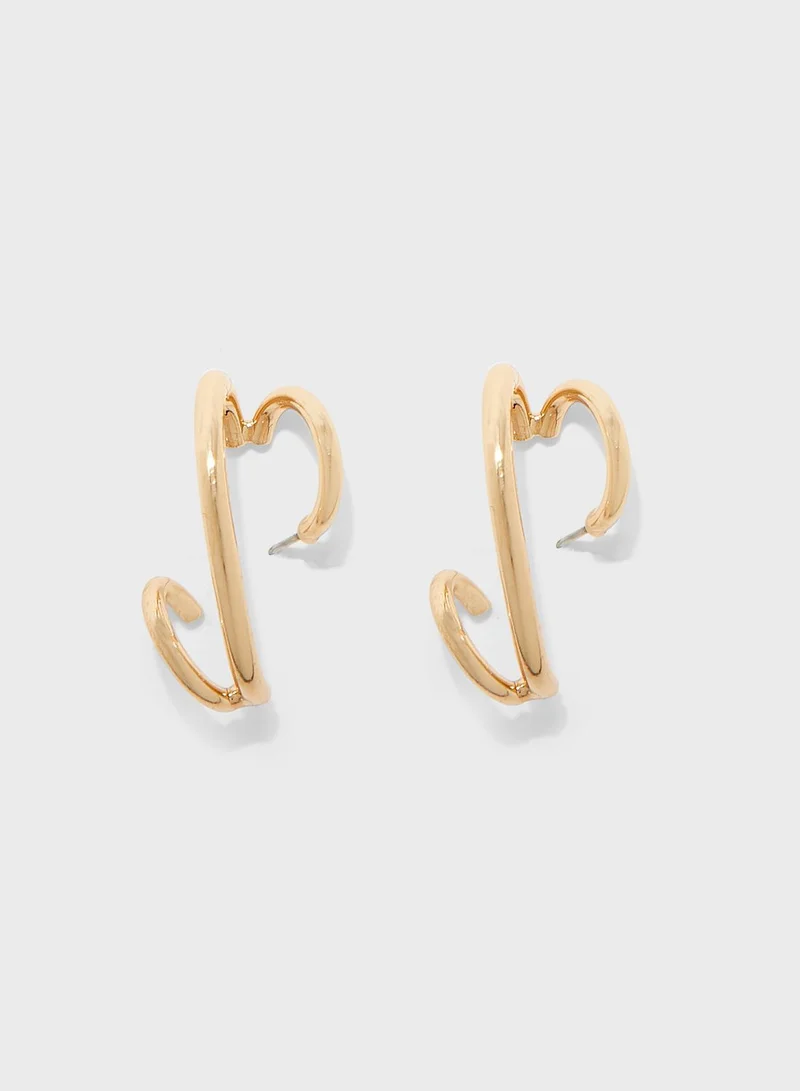 Ginger Twisted Stud Earrings