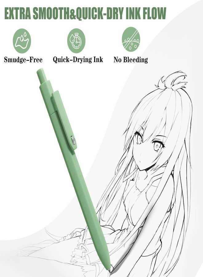 Vitoler Gel Pens,8pcs Cute Pens Black Ink,0.5 mm Fine Point Smooth Writing Pen,Quick Drying Pen for Teacher Supplies - Image 3