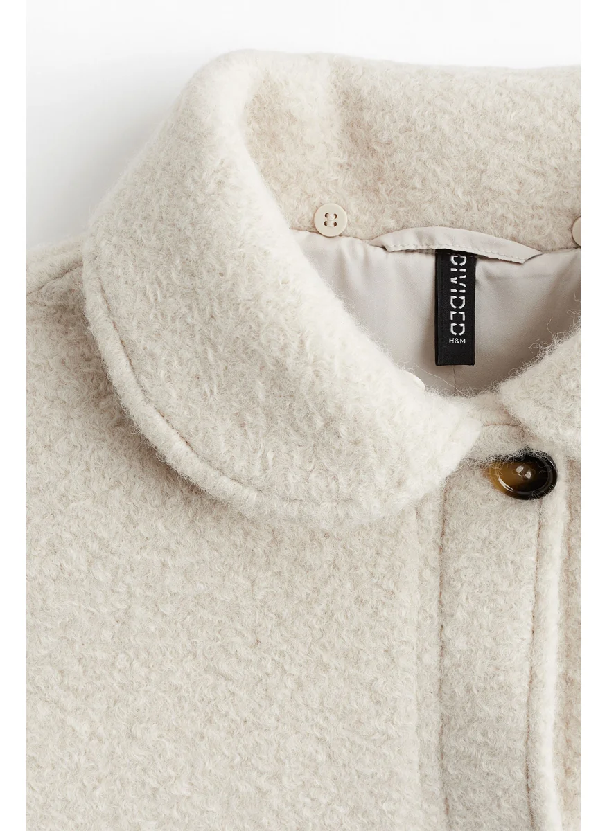 اتش اند ام Fluffy-Collar Twill Jacket