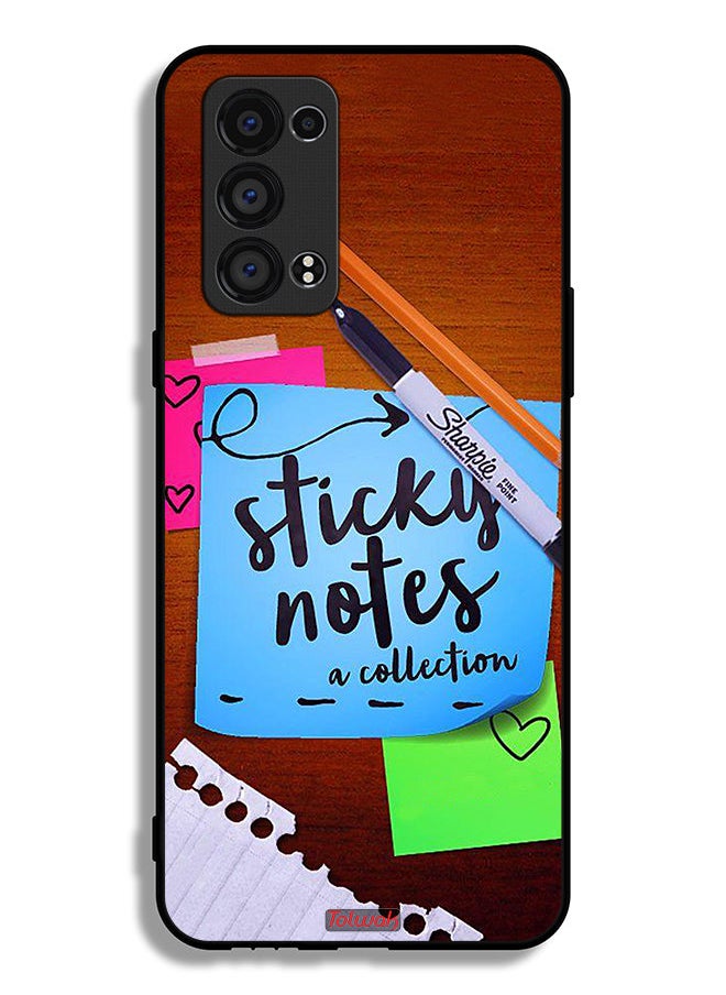 Tolwak - Oppo Reno6 Pro 5G (Snapdragon) Protective Case Cover Sticky Notes - Image 1