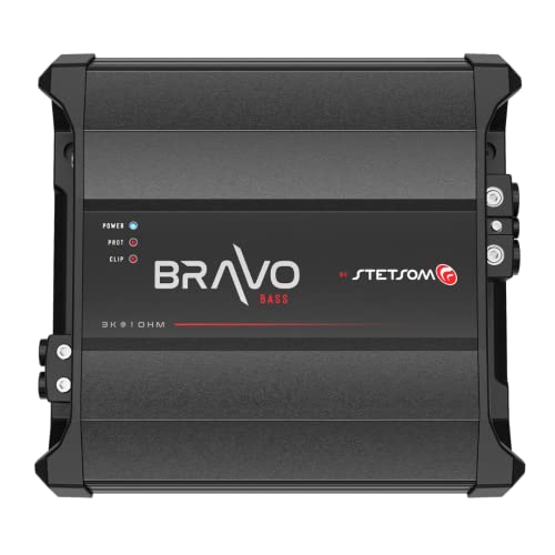 Stetsom Bravo BASS 3000 1 Ohm Mono Subwoofer Car Audio Amplifier 30001 3K Watts RMS 1 Stable 3000x1 Monoblock Sound Quality Crossover  Bass Boost 3000W Sub Amp Smart Coolers - Image 1