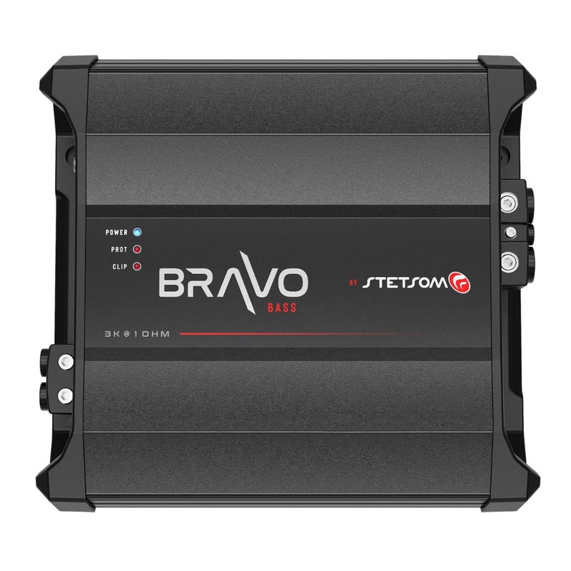 Stetsom Bravo BASS 3000 1 Ohm Mono Subwoofer Car Audio Amplifier 30001 3K Watts RMS 1 Stable 3000x1 Monoblock Sound Quality Crossover  Bass Boost 3000W Sub Amp Smart Coolers - Image 3