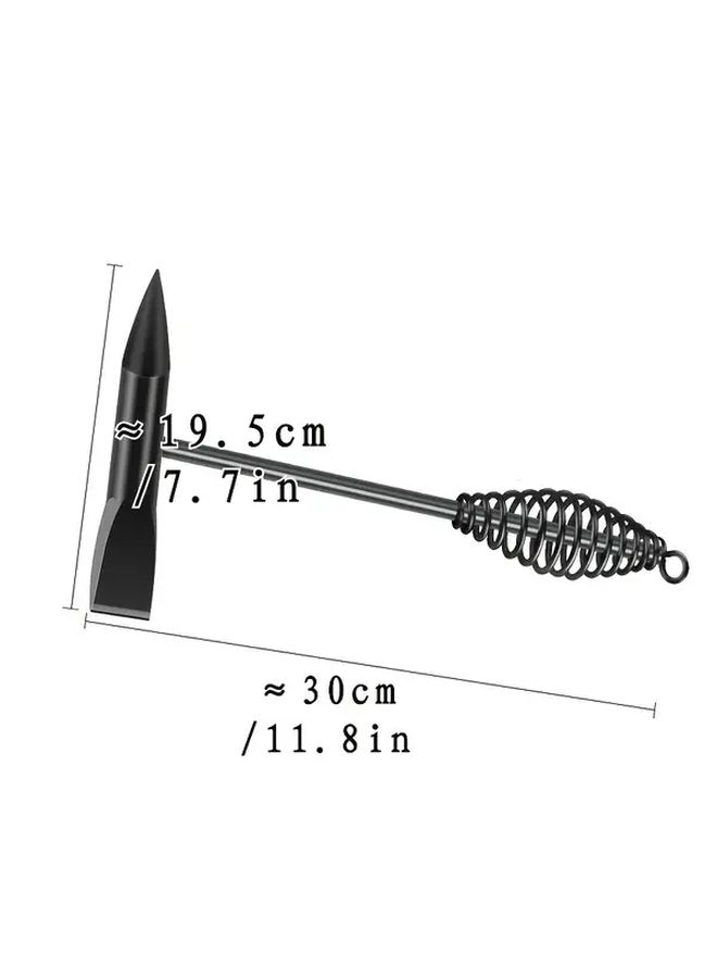 300g High Carbon Steel Welding Slag Chipping Hammer With Spring Safety Handle - Image 3