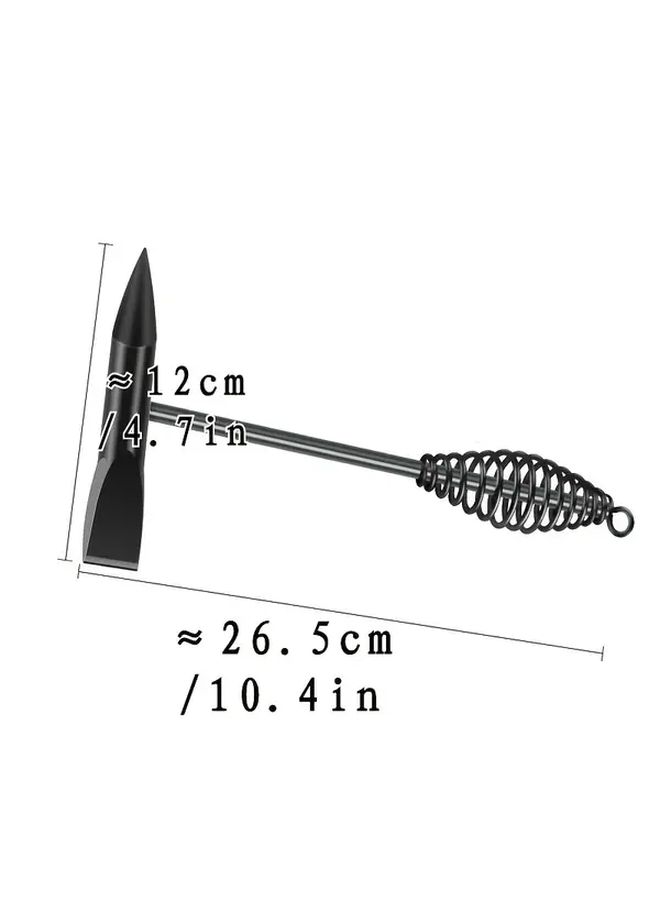 300g High Carbon Steel Welding Slag Chipping Hammer With Spring Safety Handle - Image 4