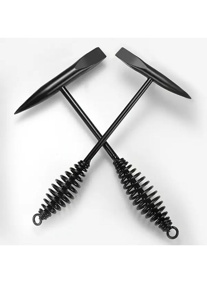 300g High Carbon Steel Welding Slag Chipping Hammer With Spring Safety Handle - Image 1