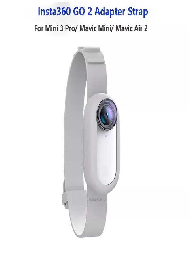GetZget حامل GetZget® Go 2 لكاميرا Insta360 GO 2، حزام محول متعدد الاستخدامات، متوافق مع DJI Mini 2/3/4/5 Pro/Air 2s/الدراجة/المعصم/الحقيبة، ملحقات حزام - Image 2