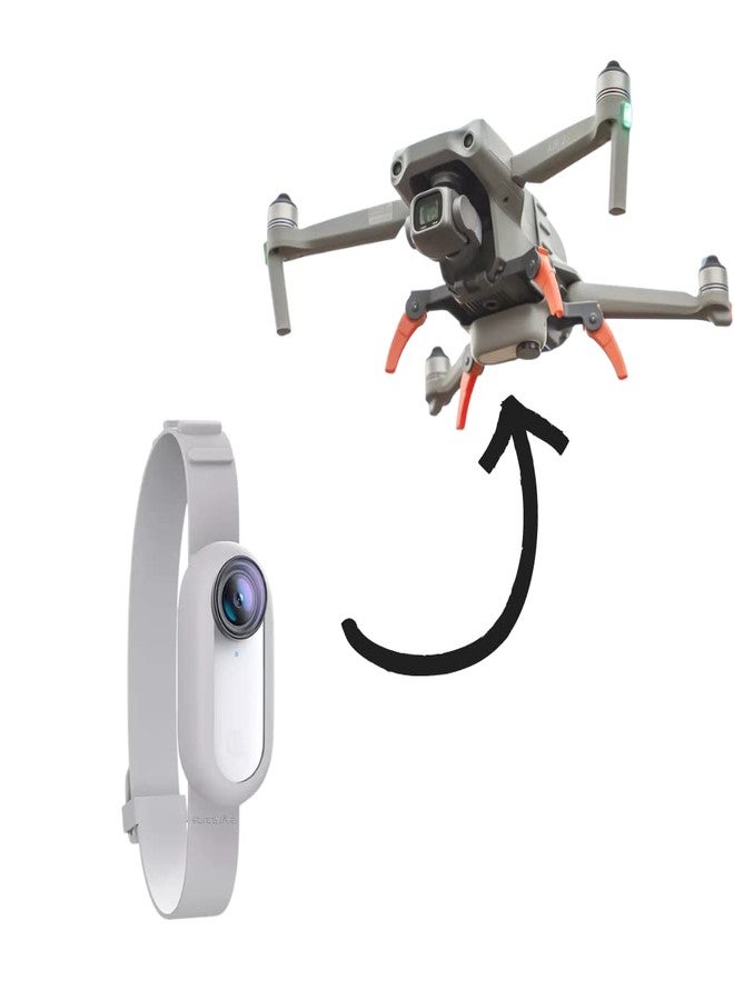 GetZget حامل GetZget® Go 2 لكاميرا Insta360 GO 2، حزام محول متعدد الاستخدامات، متوافق مع DJI Mini 2/3/4/5 Pro/Air 2s/الدراجة/المعصم/الحقيبة، ملحقات حزام - Image 1