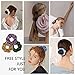 Cehomi 75 Pcs Velvet Hair Scrunchies Hair Bands for Women or Girls,Elastic Soft Ponytail Holder Hair Ties for Birthday, Party, Thanksgiving, Christmas, Multicolor - Image 3