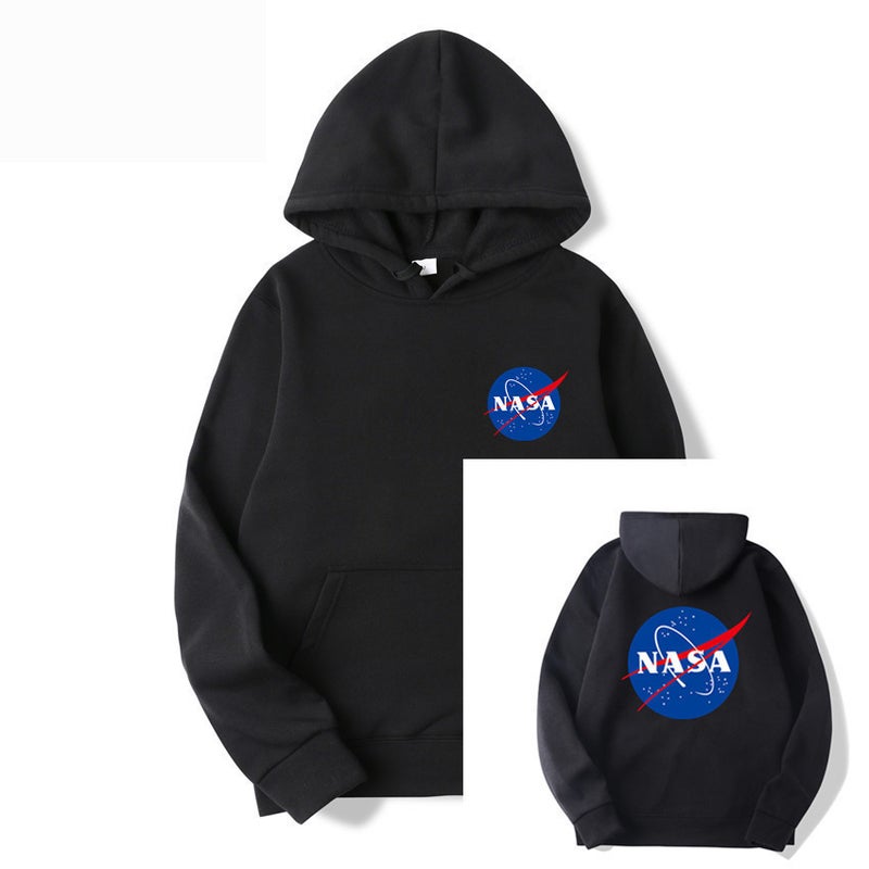 2021 New Fashion Brand Nasa Series Letter Sports Pullover Hooded Vests Two-Piece - Image 1
