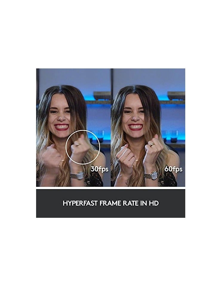 Logitech C922 Pro Stream Webcam, HD 1080p/30fps or HD 720p/60fps Hyperfast Streaming, Stereo Audio, HD light correction, Autofocus, For YouTube, Twitch, XSplit, PC/Mac/Laptop/Macbook/Tablet - Black - Image 4