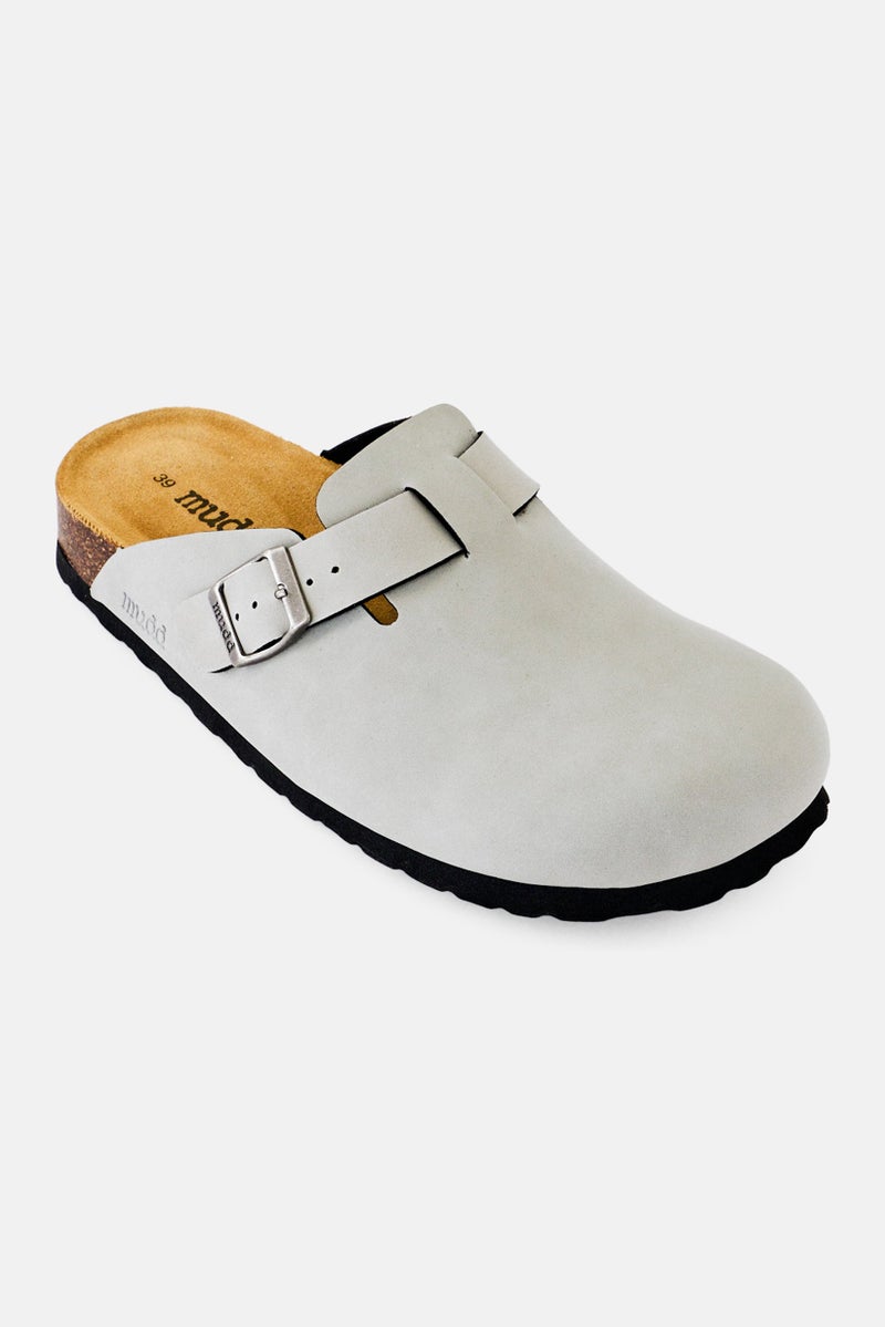 Mudd Women Slip On Mules, Grey - Image 1