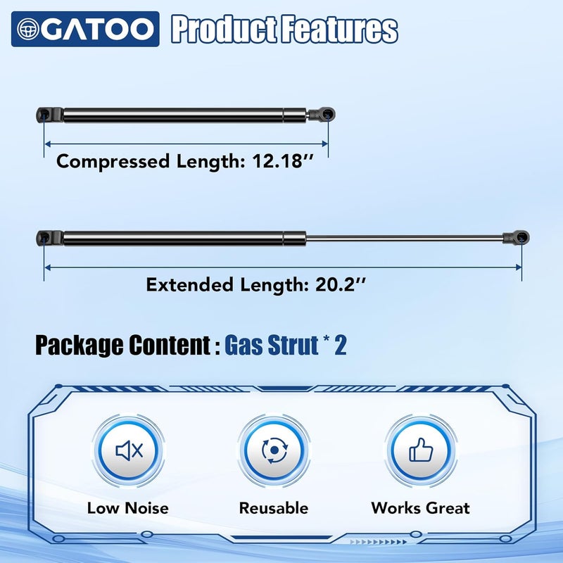 OGATOO دعامات دعم الرفع لسيارات لكزس RX350/RX450h - Image 3