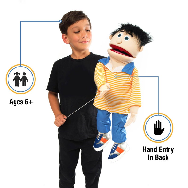 Silly Puppets 25 Bobby Peach Boy Full Body Ventriloquist Style Puppet - Image 3