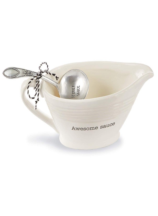 Mud Pie Circa Gravy Boat Sets (Awesome Sauce Set) - Image 1