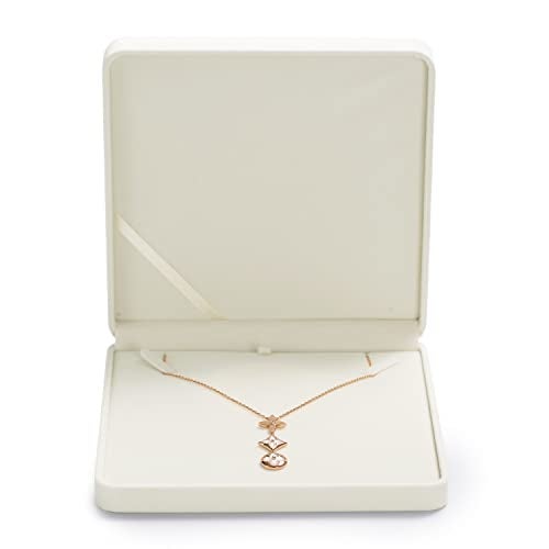 Oirlv Velvet Big Necklace Gift Box Pearl Necklace White Jewelry Box - Image 3