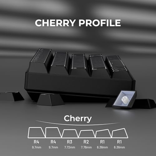 GMKWTL XVX Black Shine Through Keycaps, Doubleshot PBT Keycap Set Cherry Profile, 142 Keys Keyboard Keycaps, Universal Compatiability with 60% 65% 75% 80% 100% Mechanical Keyboard with MX Switches - Image 5